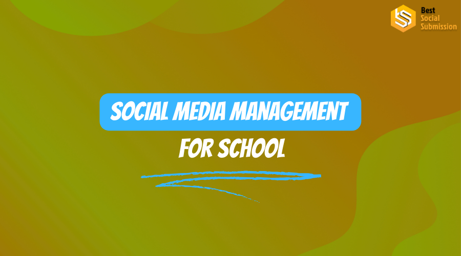 social media management for schools